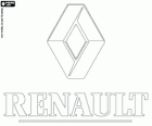 Logo antigo Renault. Marca de carros francesa