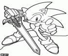 Sir Sonic, Sonic com a espada de um cavaleiro