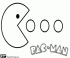 Pac-Man come bolas com o logo
