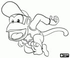 O chimpanzé Diddy Kong, personagem do vídeo game Donkey Kong