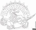 Toronto Raptors logo, o time da NBA. Divisão do Atlântico, Conferência Leste
