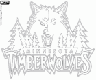 Logo de Minnesota Timberwolves, time da NBA. Divisão Noroeste, Conferência Oeste