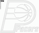 Logo do Indiana Pacers, time da NBA. Divisão Central, Conferência Leste
