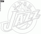Logo Utah Jazz, equipe da NBA. Divisão Noroeste, Conferência Oeste