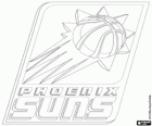 Logo de Phoenix Suns, equipe da NBA. Divisão do Pacífico, Conferência Oeste
