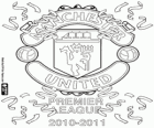 Manchester United, campeão da liga de futebol Inglês. Premier League 2010-2011