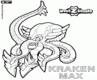 Kraken Max. Invizimals. Um polvo gigante com dentes grandes