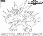 Metalmutt Max. Invizimals. Eles gostam de rock e as lutas