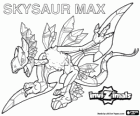 Skysaur Max. Invizimals. Sauros voadores que lançam o ovo como sua melhor arma