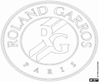 Logo do Aberto da França, Roland Garros. O segundo dos quatro Grand Slam torneios de tênis