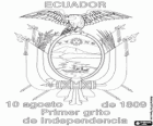Dia da Independência do Equador. Em comemoração ao primeiro grito de Independência, 10 de agosto de 1809