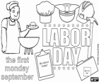 Labor Day ou Dia do Trabalhador, primeira segunda-feira em setembro, em os EUA é comemorado como o fim simbólico da família churrascos de verão