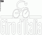 Logo do Giro d'Italia, competição de ciclismo em rota, que ocorre em etapas ao longo de três semanas em Itália