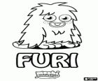 Furi. Moshi Monsters. Um pequeno troll peludo