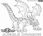 Jungle Dragon. Invizimals A nova dimensão. Dragões da floresta tem uma arma poderosa, um ácido que cuspir contra o inimigo