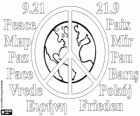 Dia Internacional da Paz. Dia Mundial da Paz. 21 de setembro é dedicado à paz e à ausência de guerra