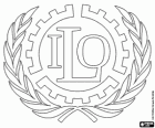 Logo da ILO, logo da OIT, Organização Internacional do Trabalho
