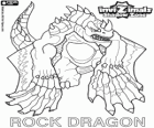 Rock Dragon. Invizimals A nova dimensão. Os dragões de rocha vivem em crateras de vulcões