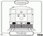 Toby, a antiga locomotiva n º 7 marrom de Thomas e seus amigos