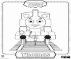 Thomas, a locomotiva azul com o número 1