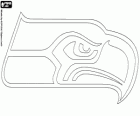 Seattle Seahawks logo, time de futebol na NFC West Division, Seattle, Washington