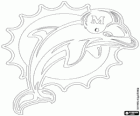 Logo de Miami Dolphins, time de futebol americano na Divisão Leste, AFC, Miami, Florida