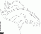 Logo Broncos Denver, time de futebol americano na Divisão Oeste AFC, Denver, Colorado