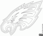 Logo de Philadelphia Eagles, franquia de futebol americano na NFC Leste Divisão, Philadelphia, Pennsylvania