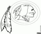 Logo de Washington Redskins, franquia de futebol americanoem NFC Divisão Leste, Landover, Maryland e Ashburn, Virginia