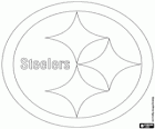 Logo Pittsburgh Steelers, time de futebol americano na Divisão Norte da AFC, Pensilvânia, Pittsburgh,