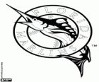 Logo de Florida Marlins, time de beisebol da Divisão Leste da Liga Nacional, Miami, Florida