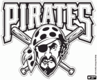 Logo Pittsburgh Pirates, equipe de beisebol profissional com sede em Pittsburgh, Pensilvânia. Liga Nacional Divisão Central