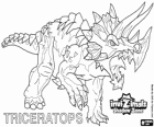 Triceratops. Invizimals A nova dimensão. Invizimals herbívoro com grande força e coragem