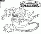 Skylander Ghost Roaster, uma criatura que come os maus espíritos. Skylanders Mortos vivos