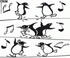 Pinguins dançando nos filmes de Happy Feet