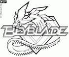 Logo de Beyblade com o dragão