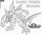 Dark Tiger Shark, última evolução. Invizimals Tribos Perdidas. O lado negro do mestre dos Invizimals não é uma criatura do mal