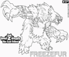 Freezefur, última evolução. Invizimals Tribos Perdidas. Uma enorme besta, violenta e feroz