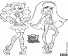 Clawdeen e Cleo são amigas e rivais em Monster High