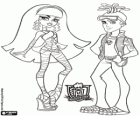 Cleo e Deuce, casal de monstros na escola Monster High