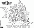 Terrorteeth, última evolução. Invizimals Tribos Perdidas. Aquático Invizimal que come muito rápido e que morde tudo