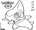 Axew, o pokémon presa. Evolui para Fraxure e Haxorus. Kibago