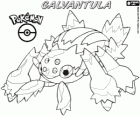 Galvantula, Dentula em Japonês. A aranha elétrica Pokémon é a evolução do Joltik