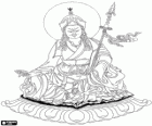 Buda Padmasambhava, fundador da Escola Nyingma do budismo tibetano. Guru Rinpoche