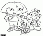 Dois grandes amigos, Dora e Botas