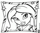 Cara de uma linda garota Bratz