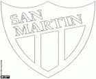 Escudo do Club Atlético San Martín. Time de futebol da cidade de San Juan, Argentina