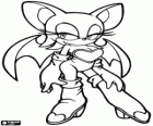 Rouge the Bat, um morcego fêmea, caçadora de tesouros que quer tudas as gemas do mundo
