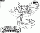 Skylander Hex, um elfo oscuro fêmea. Skylanders Mortos vivos