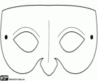 Máscara de olhos do Carnaval para decorar